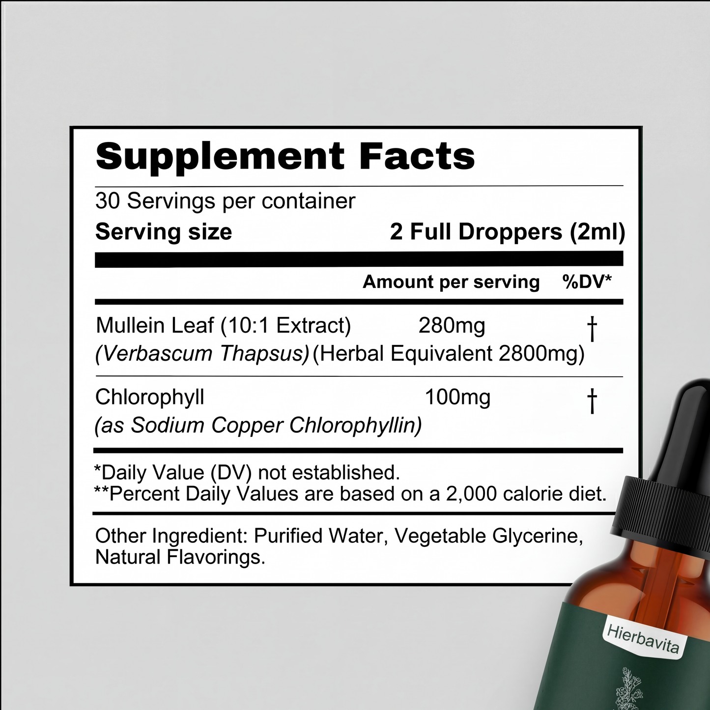 Hierbavita gotas pulmonares de gordolobo + clorofila