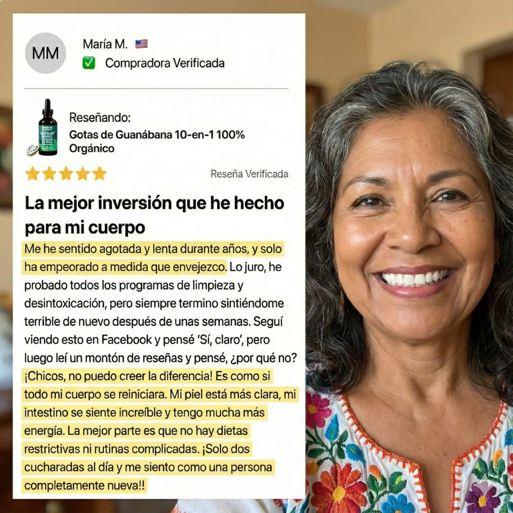 Gotas Orgánicas 10-en-1 de Guanábana Hierbavita™